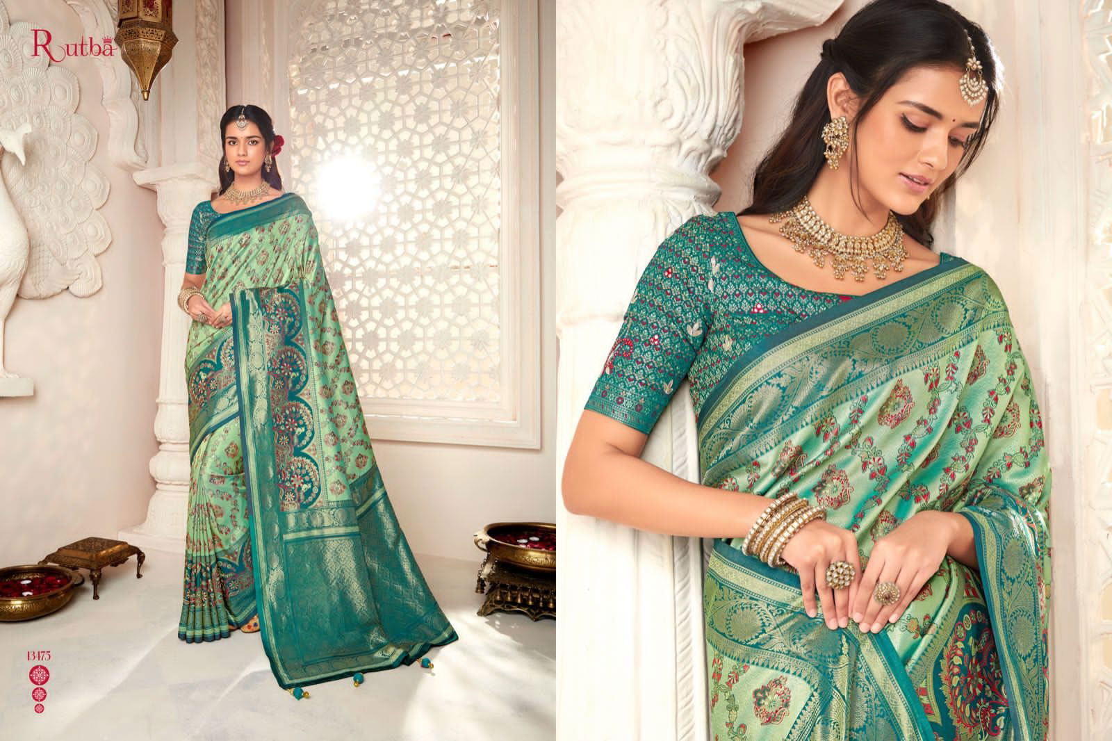 Rutba Vol 9 By Krishna Gokul Silk Wedding Sarees Catalog